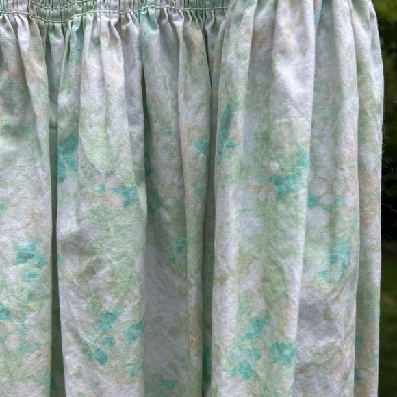 H&M Floral Scrunch Green, White, Light Blue Midi Dress - Picture 4 of 5